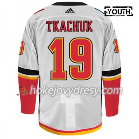 Dětské Hokejový Dres Calgary Flames MATTHEW TKACHUK 19 Adidas Bílá Authentic